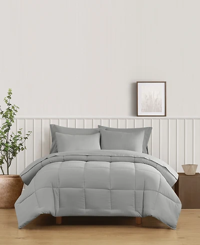 Truly Soft Green Solid 3-Pc. Comforter Set, Full/Queen