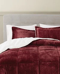 Truly Soft Basket Carved Softness 3-Pc. Comforter Set