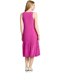 Jones New York Women's Round-Neck Ruffle-Hem Tank Dress