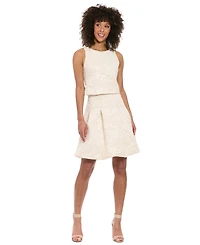 Muse Women's Textured-Rose Sleeveless Top