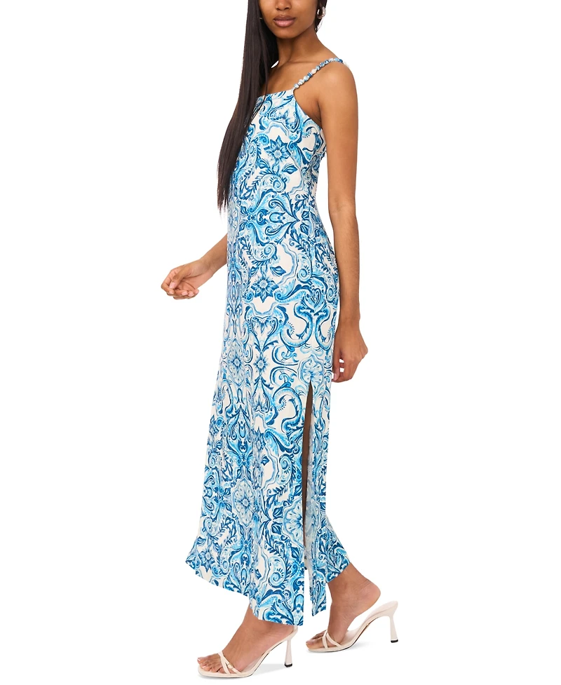 Parker Women's The Willa Beaded-Strap Paisley-Print Dress