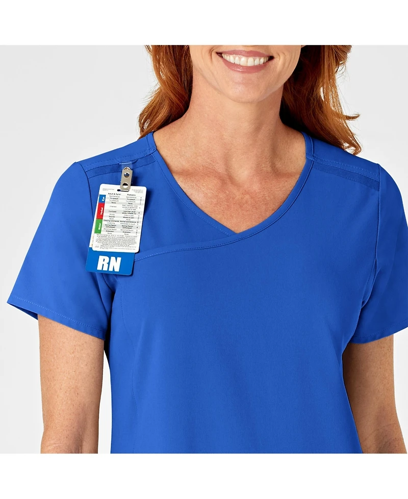 Wink Renew Women's Mock Wrap Scrub Top