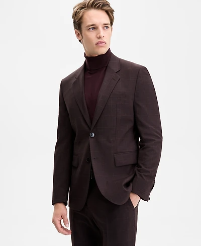 Hugo by Boss Men's Modern-Fit Plaid Suit Jacket