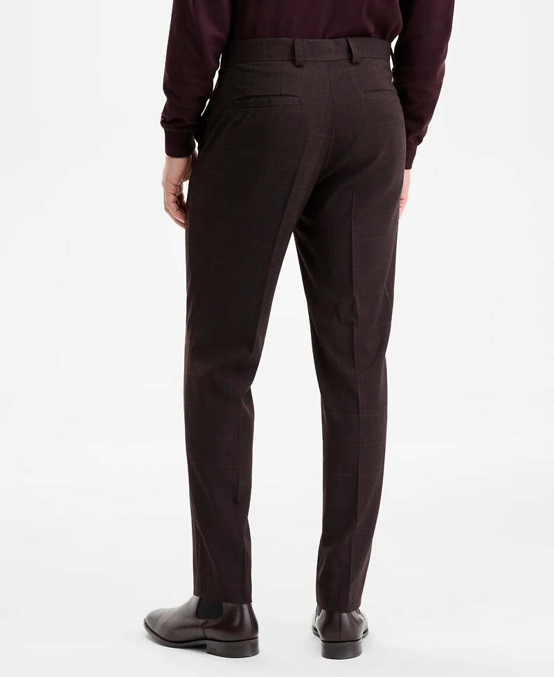 Hugo by Boss Men's Modern-Fit Plaid Suit Pants