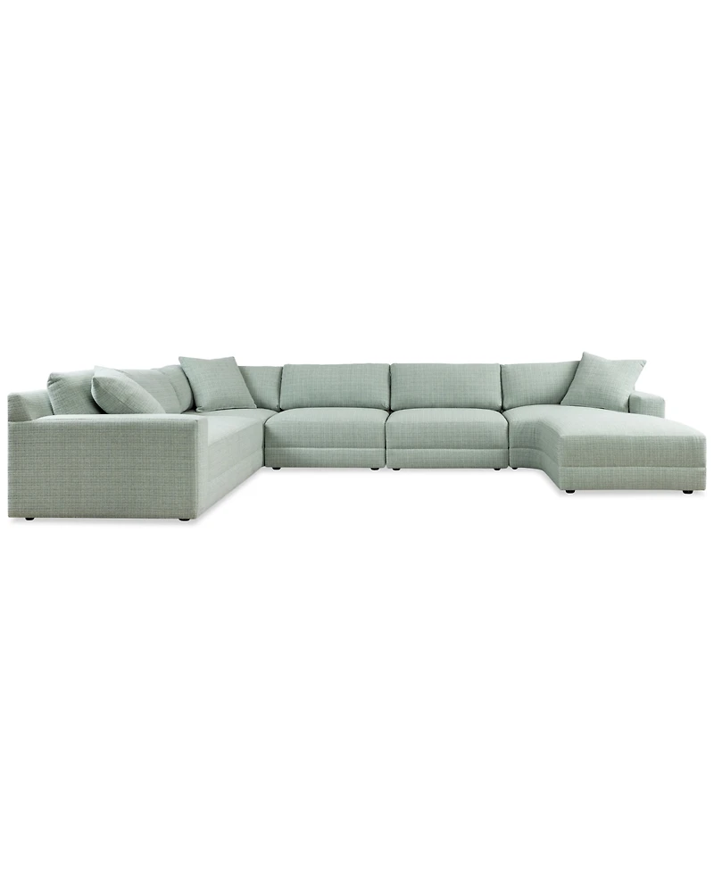 Mayela 5-Pc. Fabric Chaise Sectional, Exclusively at Macy's