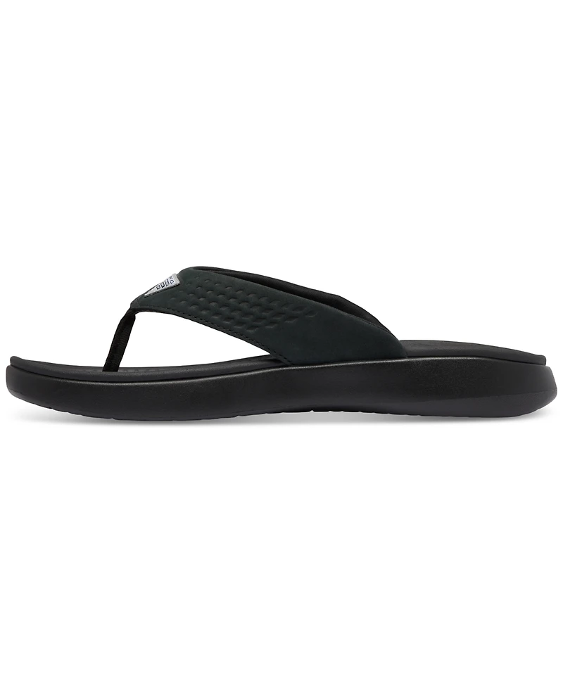 Columbia Men's Boatside Leather Lightweight Flip Flop Sandals