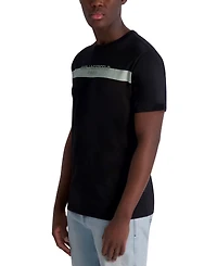 Karl Lagerfeld Paris Men's Stripe Logo T-Shirt