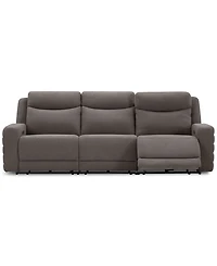 Kristyan 3-Pc. Fabric Sofa with 3 Power Recliners