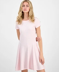 Madden Girl Juniors' Fit & Flare Knit Mini Dress