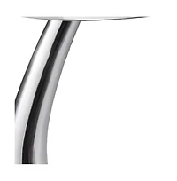 Polished Aluminum Round Table – Compact and Durable Design