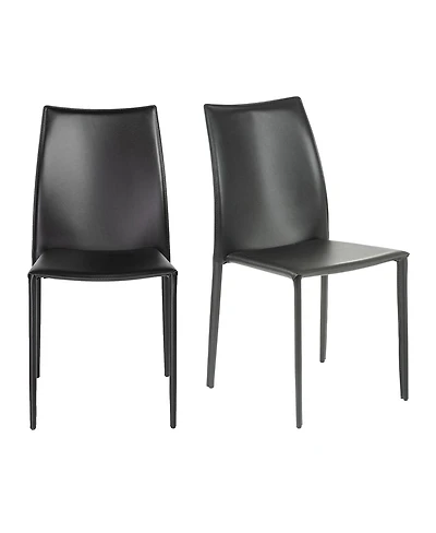 Set of 2 All Stacking Chairs for Dining Room Office or Event Seating