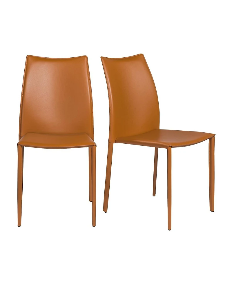 Set of 2 All Stacking Chairs for Dining Room Office or Event Seating