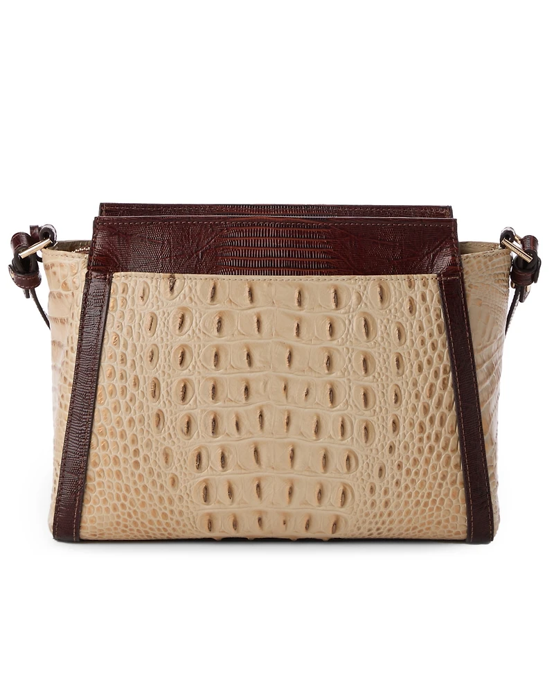 Brahmin Hillary Sandstorm Ladybird Leather Crossbody Bag