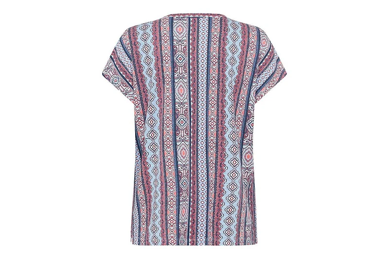 Olsen Women's Ornamental Border Print T-Shirt