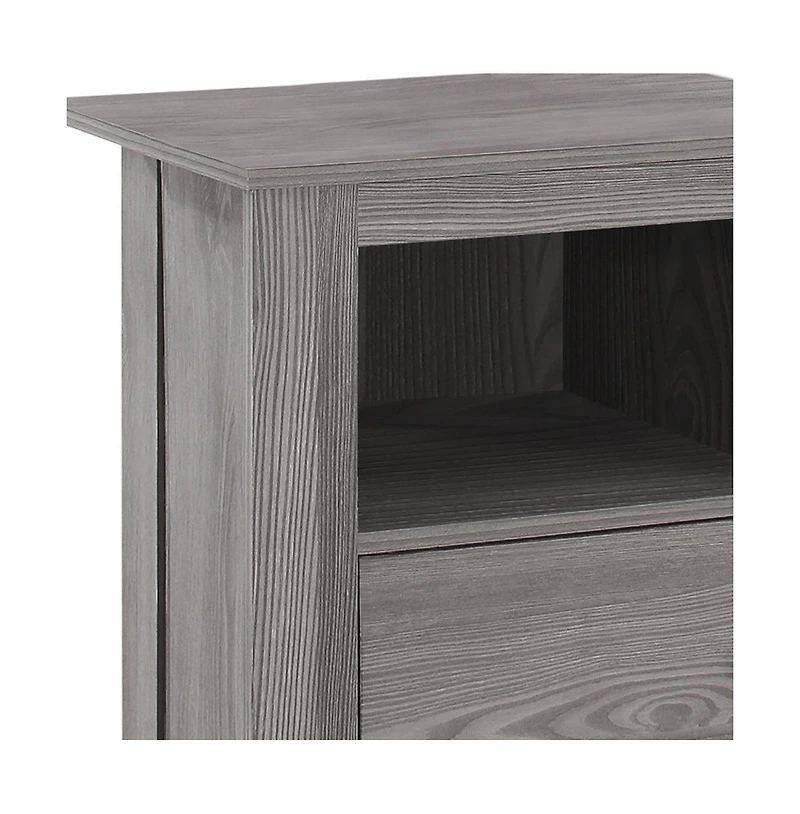 Modern Wood End Table with Bottom Shelf – Space-Saving Design