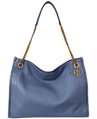 Lauren Ralph Lauren Bradley Large Pebbled Leather Tote Bag