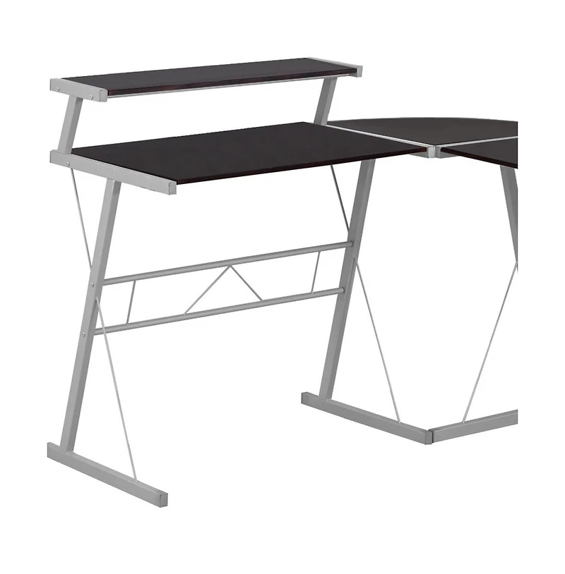 Contemporary L-Shaped Computer Desk for Gaming or Office – Large Worktop