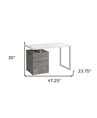 Compact Computer Desk with Three Drawers – Space-Saving and Practical Design