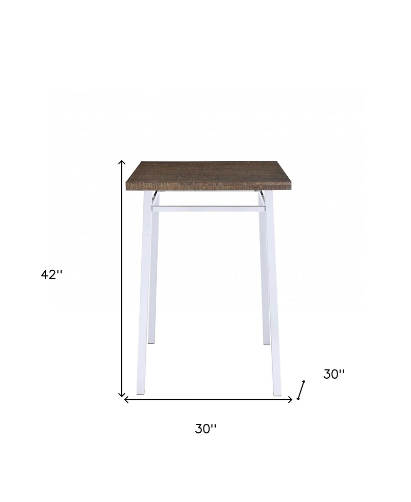 Square Manufactured Wood Bar Table with Sturdy Design