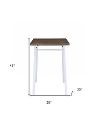 Square Manufactured Wood Bar Table with Sturdy Design