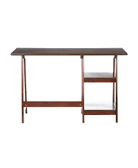 Multi-Function Computer Desk with Adjustable Shelves and Cable Management