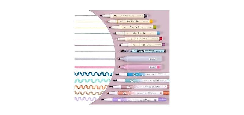 Writech Vintage Lettering Markers 14CT