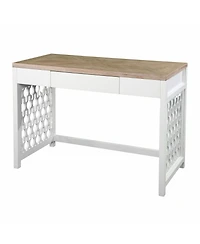 Wood Writing Desk with 3 Drawers – Functional & Elegant Design