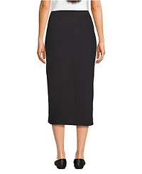 Lands' End Women's Starfish Side Zip Midi Skirt