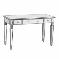 Glam Mirrored Furniture with Three Drawers for Bedroom or Entryway