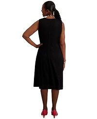 Kasper Women's Sleeveless Lace Fit & Flare Dress, Regular Plus Sizes