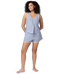 Gap Women's 2-pc Cotton Short Eyelet Pajama Set