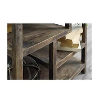 Handcrafted Solid Wood Square End Table