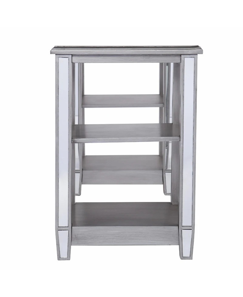 50" Silver Mirrored Writing Desk