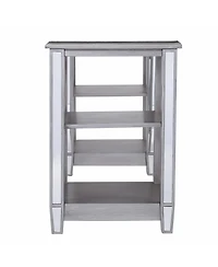 50" Silver Mirrored Writing Desk