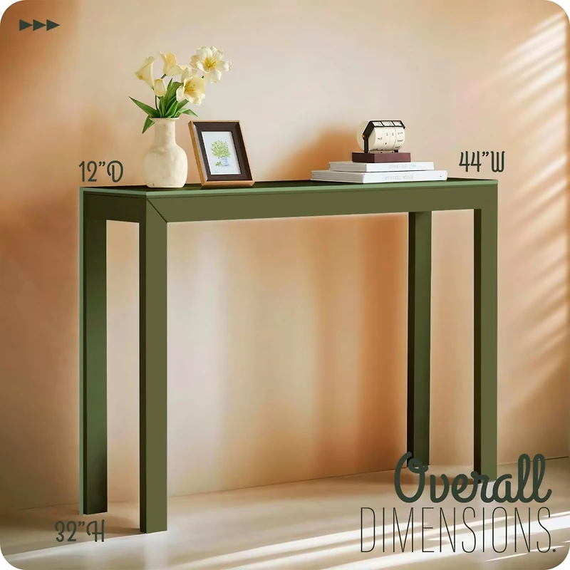 Kings Brand Furniture Russel Long Console Table - Minimalist and Slim Entryway for Decorative Displays, Sofa