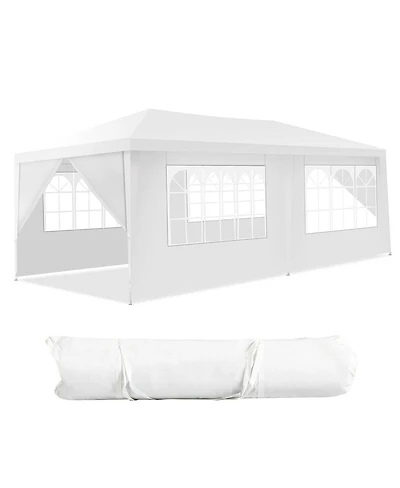 10 x 20 Feet 6 Sidewalls Canopy Tent with Carry Bag