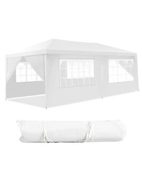10 x 20 Feet 6 Sidewalls Canopy Tent with Carry Bag