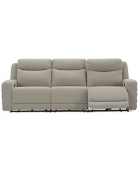 Kristyan 3-Pc. Fabric Sofa with 3 Power Recliners, Exclusively at Macy's