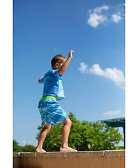 Toy Story Boys Pullover Rash Guard and Swim Trunks Outfit Set