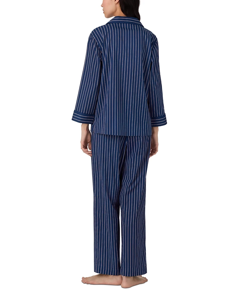 Lauren Ralph Women's 3/4-Sleeve Ankle Pajama Set