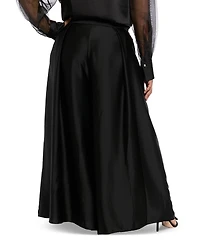 Muse Plus Satin Wide-Leg Pants