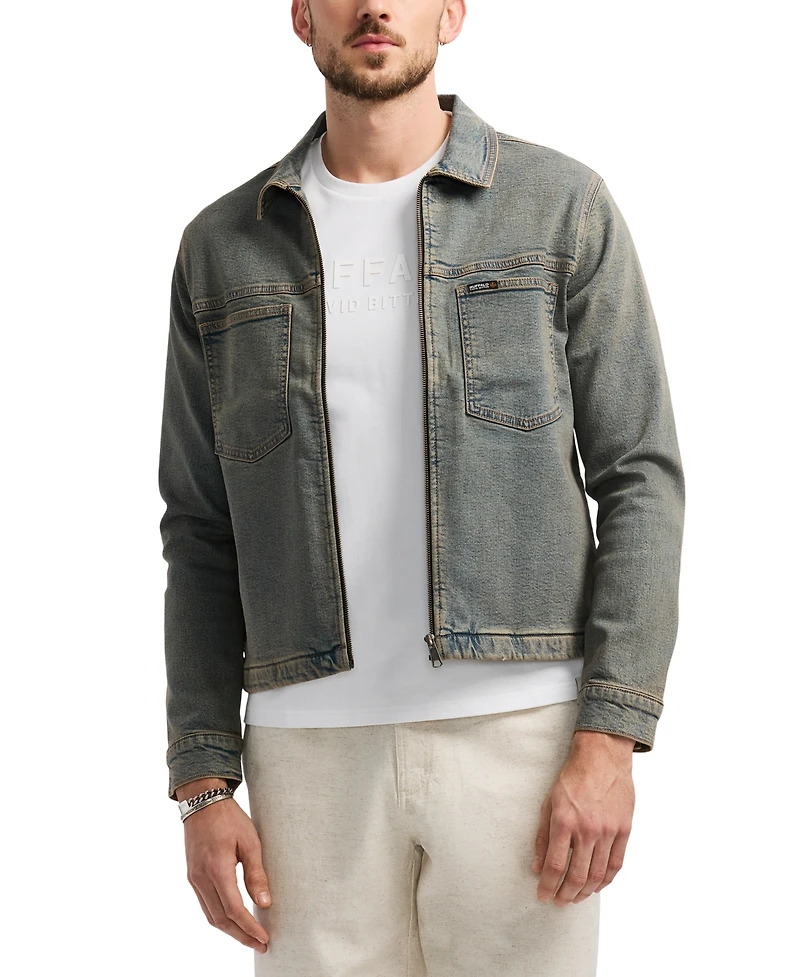 Men's Jett Zip-Front Denim Jacket