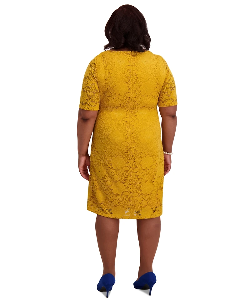 Kasper Women's Lace-Sleeve Sheath Dress, Regular & Plus Sizes