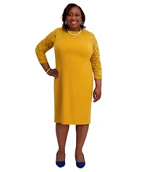 Kasper Women's Lace-Sleeve Sheath Dress, Regular & Plus Sizes