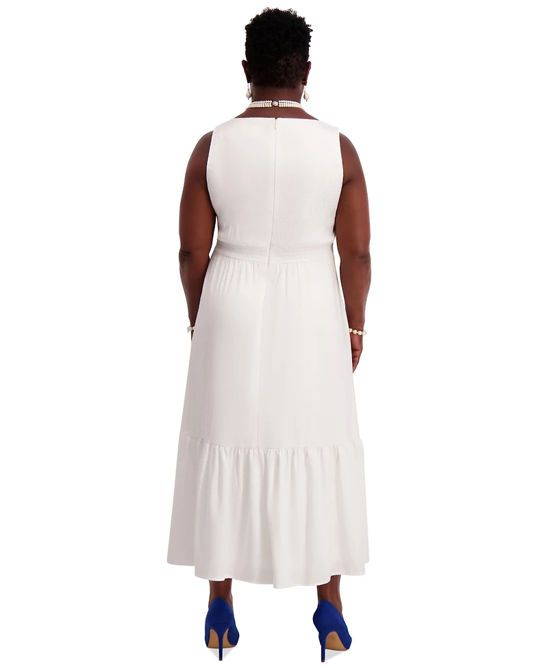 Kasper Women's Tiered Midi Dress, Regular & Plus Sizes