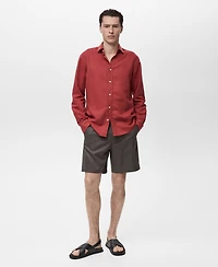 Mango Men's Slim-Fit Fluid Bermuda Shorts