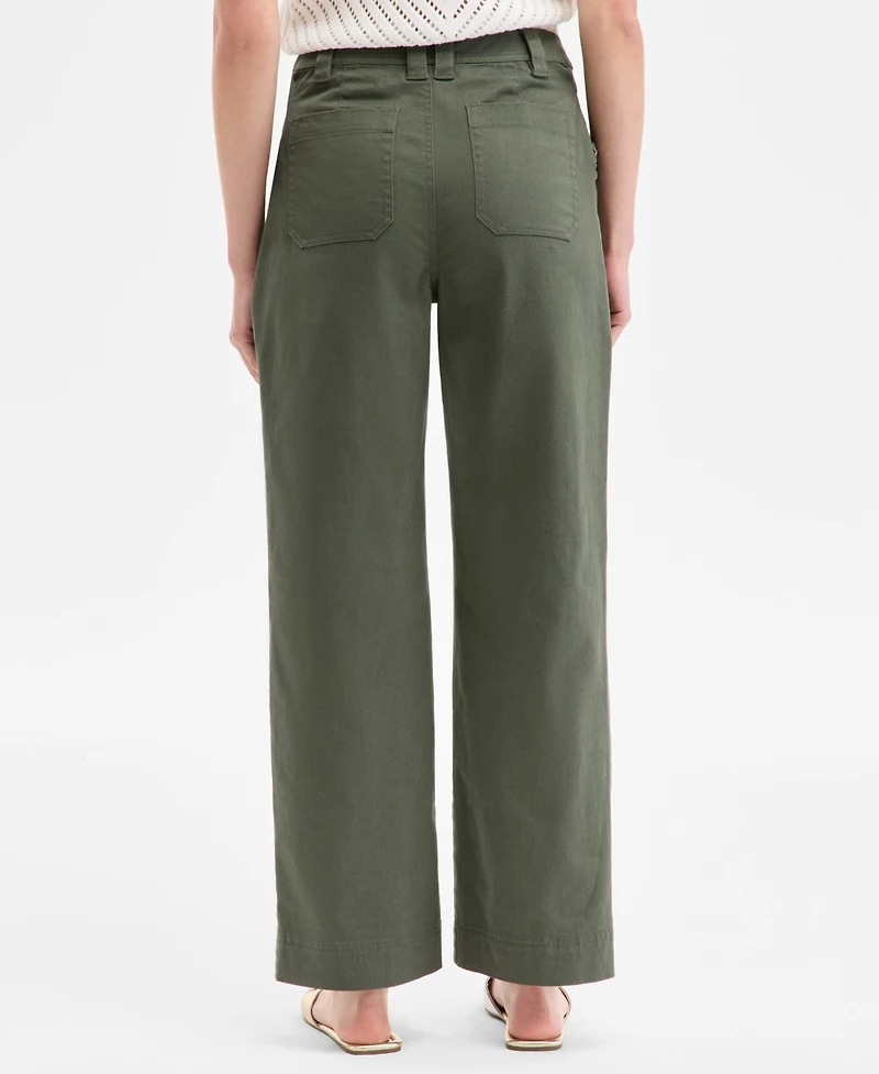 On 34th Women's Braided-Trim Cargo Pants, Exclusively at Macy's