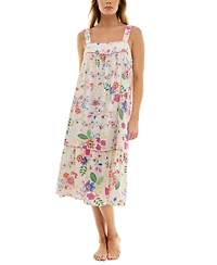 Roudelain Women's Printed Tiered Cami Sleep Dress