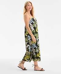 On 34th Women's Crochet Detail Midi Slip Dress