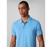 Calvin Klein Men's Regular-Fit Smooth Cotton Monogram Logo Polo Shirt